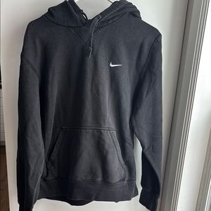 Nike Men's Black Hoodie with Logo